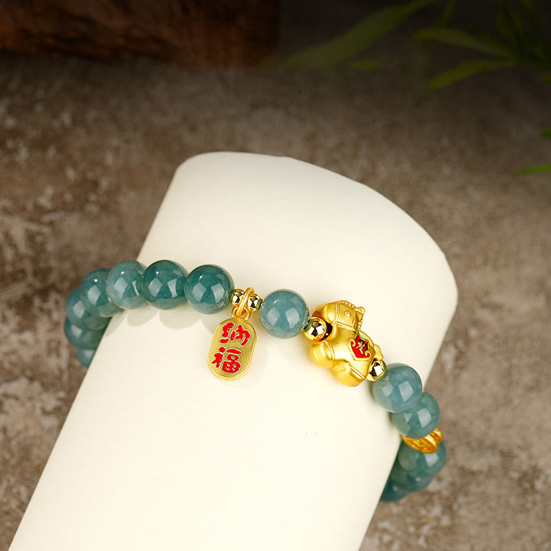 Buddha Stones Jade-Armband „Wohlstand und Fülle“ – Jahr des Pferdes - image 4