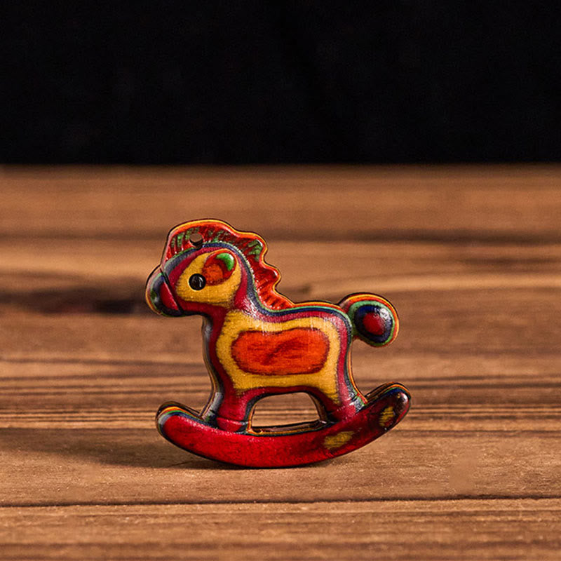 Buddha Stones, Jahr des Pferdes, Kupfermünze, Regenbogen-Eukalyptus, Kreativitäts-Schreibtischdekoration - Regenbogen-Eukalyptus (38*39*12,5 mm) - image 0