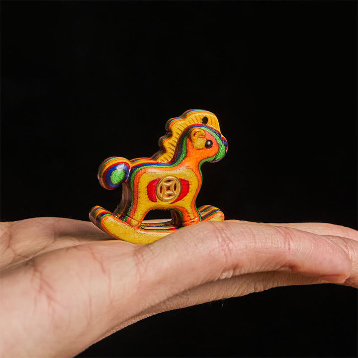 Buddha Stones, Jahr des Pferdes, Kupfermünze, Regenbogen-Eukalyptus, Kreativitäts-Schreibtischdekoration - image 4