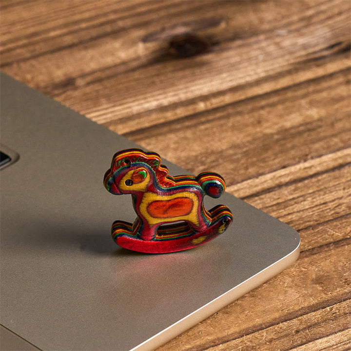 Buddha Stones, Jahr des Pferdes, Kupfermünze, Regenbogen-Eukalyptus, Kreativitäts-Schreibtischdekoration - image 2