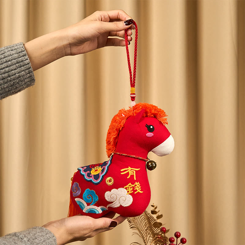 Buddha Stones, Jahr des Pferdes, Kupferrote Schnur, Fu-Zeichenstickerei, Wohlstands-Heimdekoration - image 10