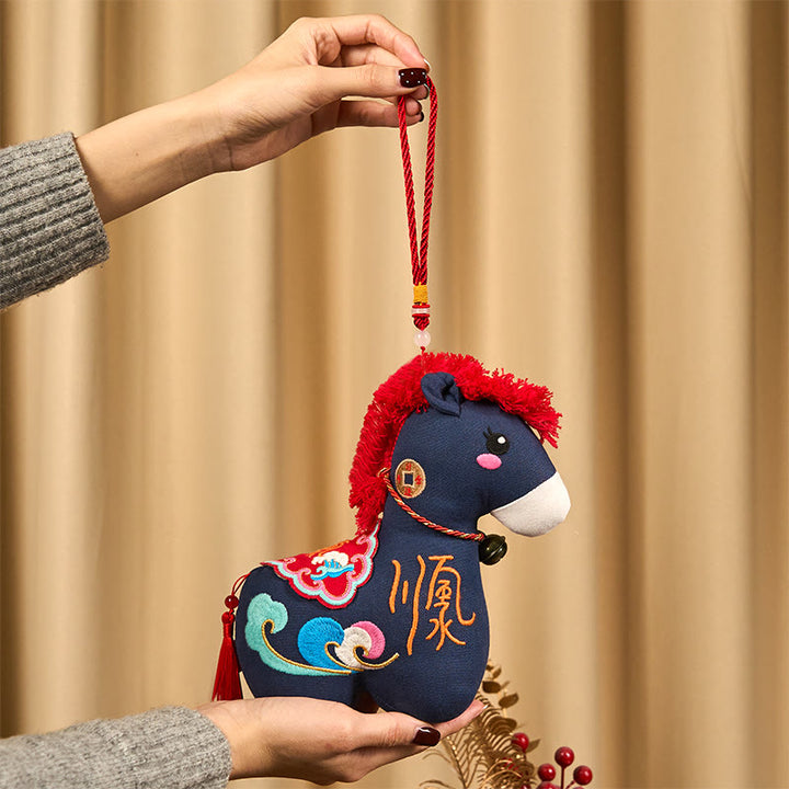 Buddha Stones, Jahr des Pferdes, Kupferrote Schnur, Fu-Zeichenstickerei, Wohlstands-Heimdekoration - image 23