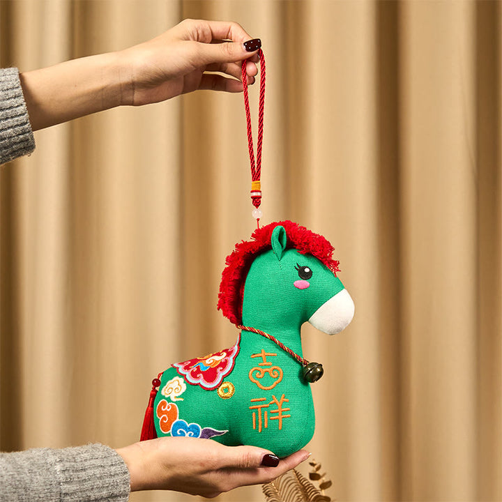 Buddha Stones, Jahr des Pferdes, Kupferrote Schnur, Fu-Zeichenstickerei, Wohlstands-Heimdekoration - image 31