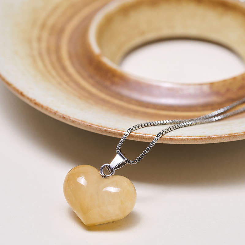 Buddha Stones ​​Herz-Design Amethyst Topas Rosa Kristall Opal Tigerauge Weißer Kristall Roter Jaspis Amazonit Grüner Aventurin Schwarzer Obsidian Citrin Balance Halskette Anhänger - image 7