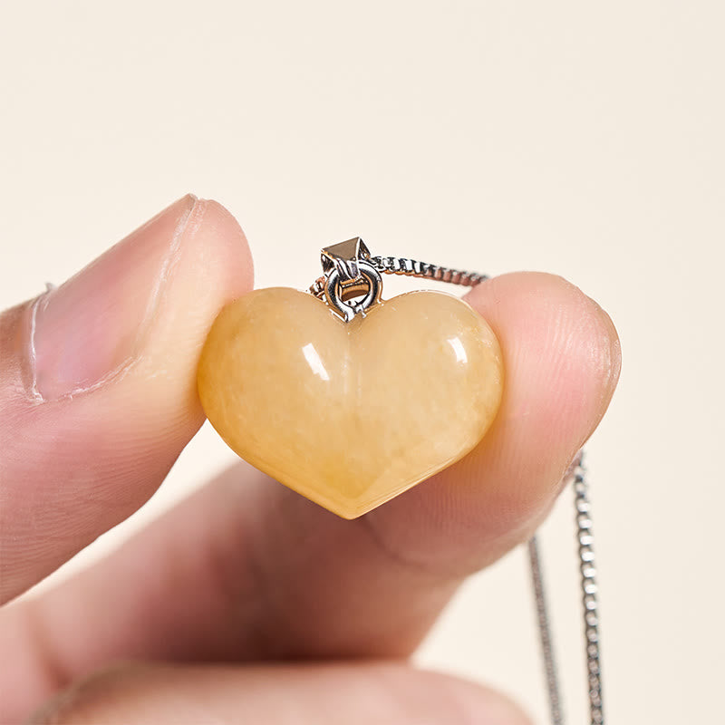 Buddha Stones ​​Herz-Design Amethyst Topas Rosa Kristall Opal Tigerauge Weißer Kristall Roter Jaspis Amazonit Grüner Aventurin Schwarzer Obsidian Citrin Balance Halskette Anhänger - image 6