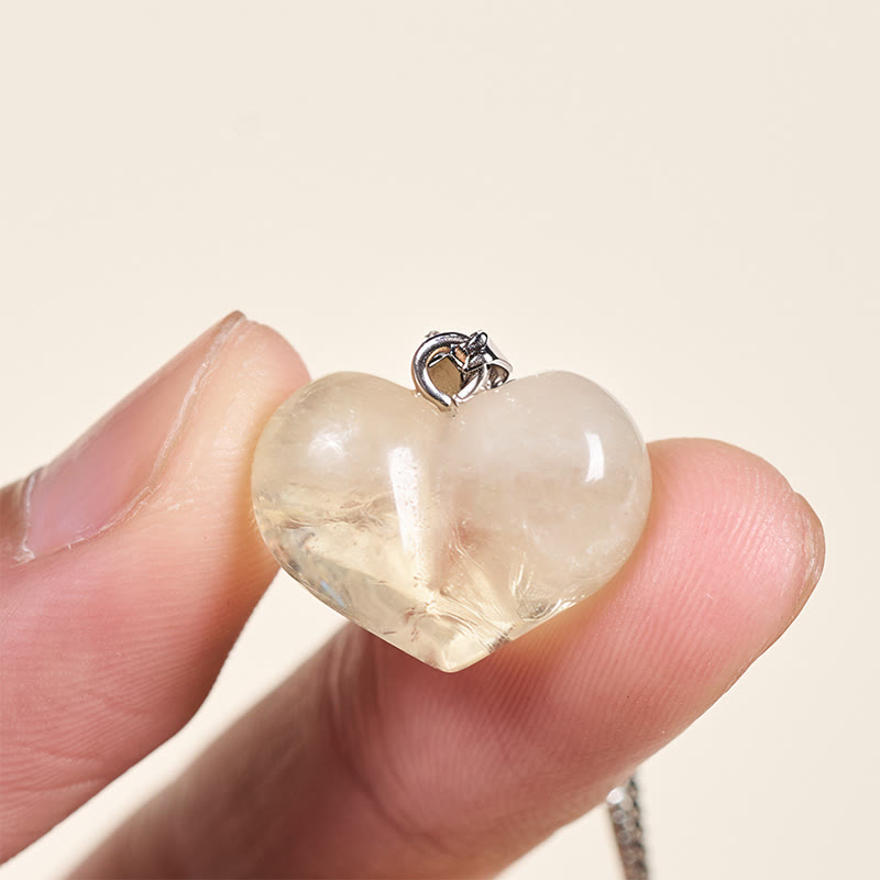 Buddha Stones ​​Herz-Design Amethyst Topas Rosa Kristall Opal Tigerauge Weißer Kristall Roter Jaspis Amazonit Grüner Aventurin Schwarzer Obsidian Citrin Balance Halskette Anhänger - image 45