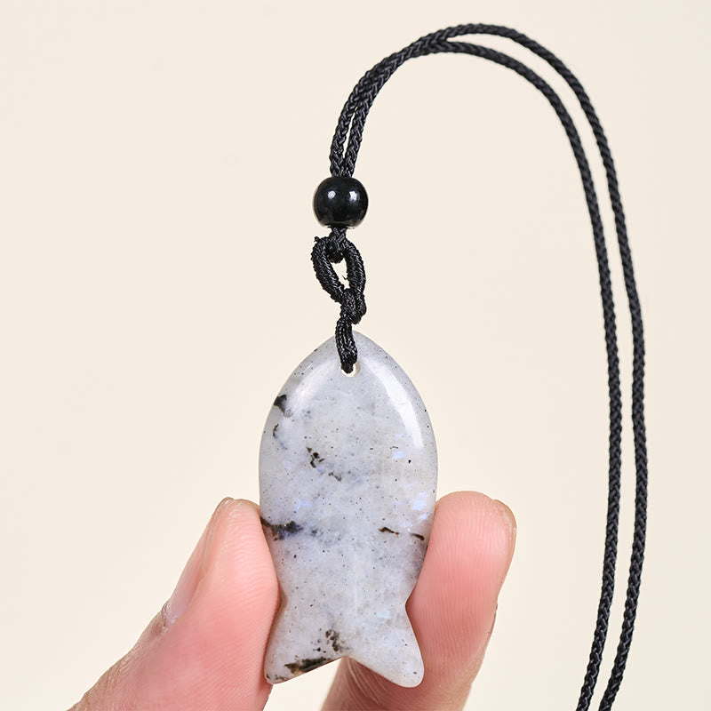 Buddha Stones, Koi-Fisch, rosa Kristall, indischer Achat, Amethyst, Topas, roter Jaspis, Erfolg, Wärme-Halskette, Anhänger - image 23