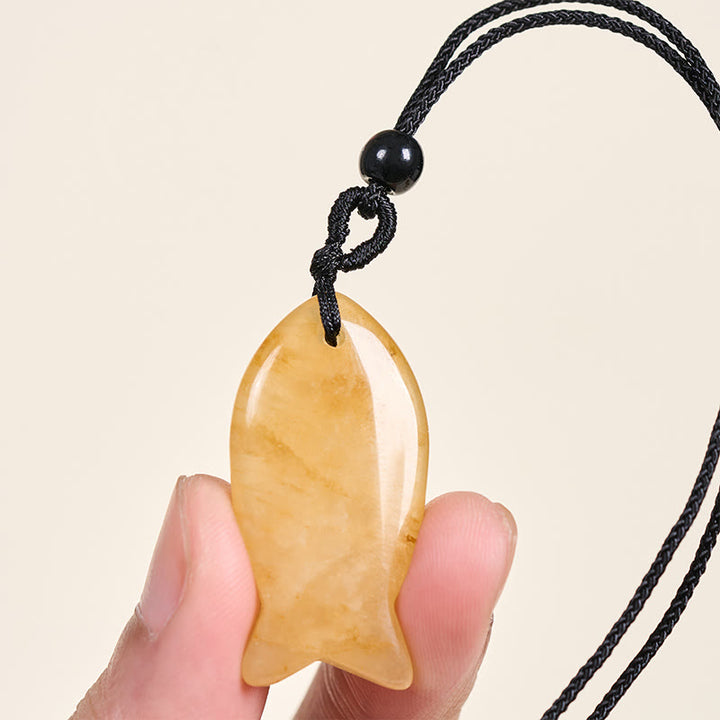 Buddha Stones, Koi-Fisch, rosa Kristall, indischer Achat, Amethyst, Topas, roter Jaspis, Erfolg, Wärme-Halskette, Anhänger - image 15