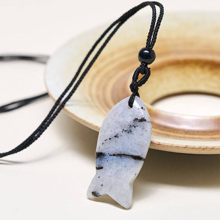 Buddha Stones, Koi-Fisch, rosa Kristall, indischer Achat, Amethyst, Topas, roter Jaspis, Erfolg, Wärme-Halskette, Anhänger - image 24