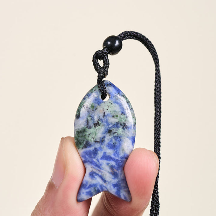 Buddha Stones, Koi-Fisch, rosa Kristall, indischer Achat, Amethyst, Topas, roter Jaspis, Erfolg, Wärme-Halskette, Anhänger - image 40