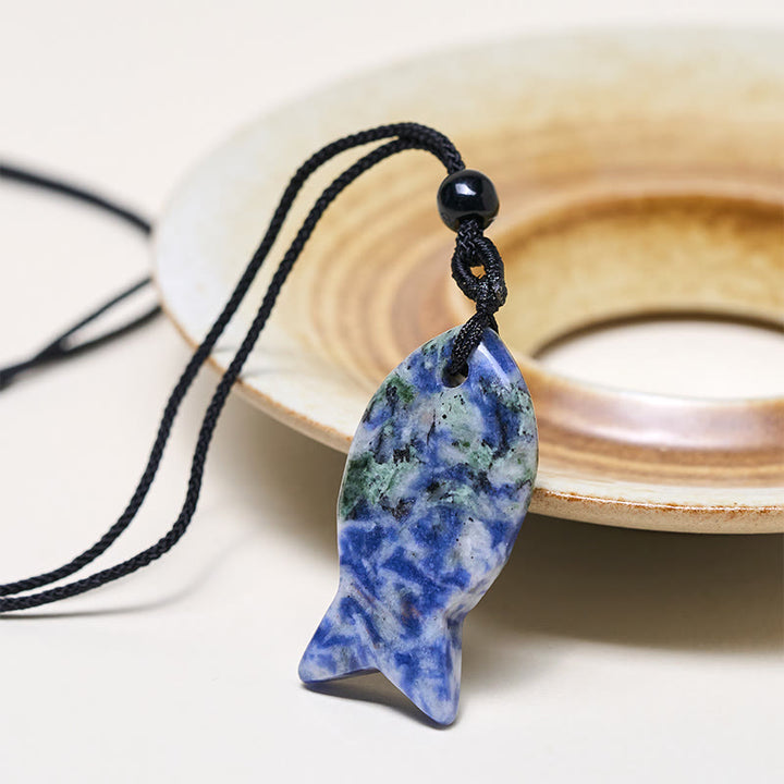 Buddha Stones, Koi-Fisch, rosa Kristall, indischer Achat, Amethyst, Topas, roter Jaspis, Erfolg, Wärme-Halskette, Anhänger - image 41