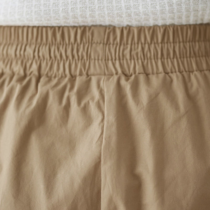 Buddha Stones Schlichte Caprihose für Damen mit seitlicher Knopfleiste, weitem Bein und Taschen - image 23