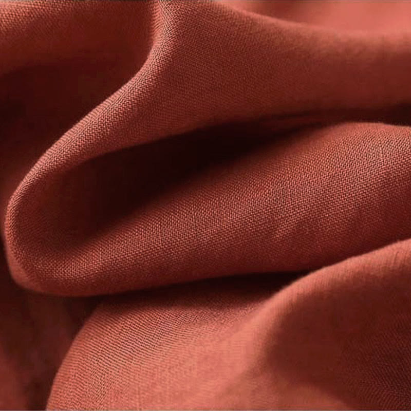 Buddha Stones Retro Blumenstickerei Design Langarm Damenshirt aus Baumwolle und Leinen - image 7