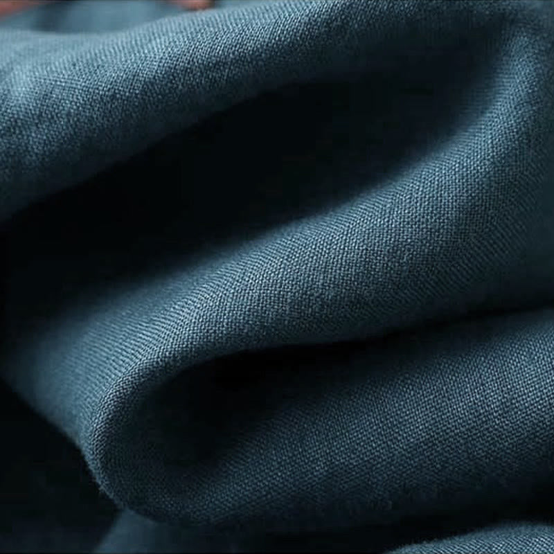 Buddha Stones Retro Blumenstickerei Design Langarm Damenshirt aus Baumwolle und Leinen - image 12