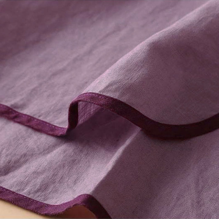 Buddha Stones Retro Blumenstickerei Design Langarm Damenshirt aus Baumwolle und Leinen - image 18