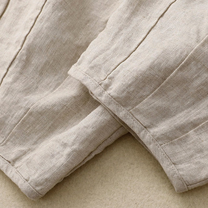 Buddha Stones Damen-Haremshose mit farblich abgesetztem Design, Länge 7-8 Zoll, mit Taschen - image 6