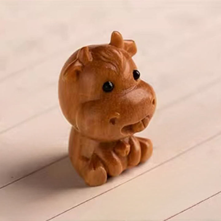 Buddha Stones Schlüsselanhänger aus rotem Sandelholz, Stern, Mond und Bodhi-Samen – Segenswunsch für das Jahr des Pferdes - image 12