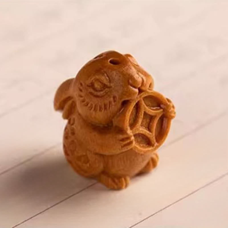 Buddha Stones Schlüsselanhänger aus rotem Sandelholz, Stern, Mond und Bodhi-Samen – Segenswunsch für das Jahr des Pferdes - image 17