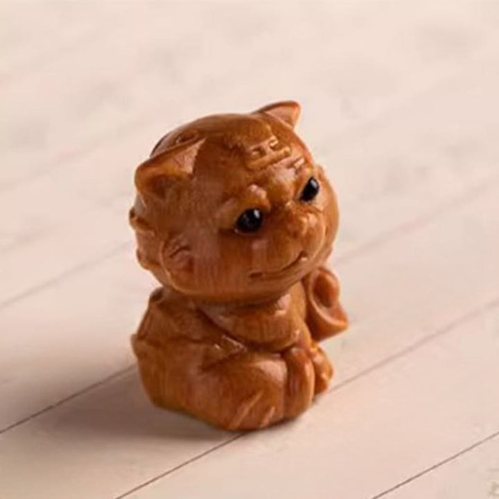 Buddha Stones Schlüsselanhänger aus rotem Sandelholz, Stern, Mond und Bodhi-Samen – Segenswunsch für das Jahr des Pferdes - image 14