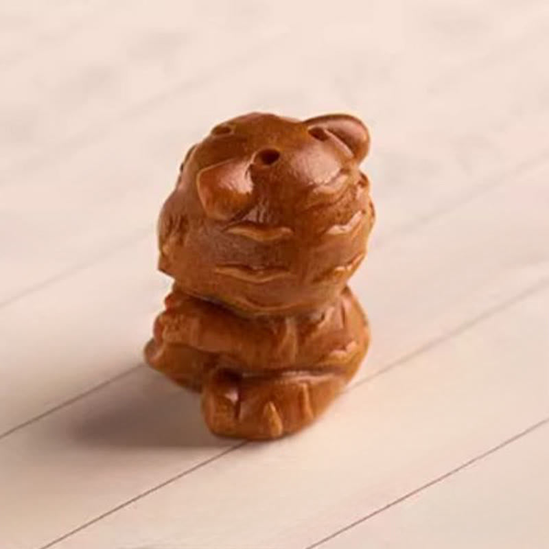 Buddha Stones Schlüsselanhänger aus rotem Sandelholz, Stern, Mond und Bodhi-Samen – Segenswunsch für das Jahr des Pferdes - image 15