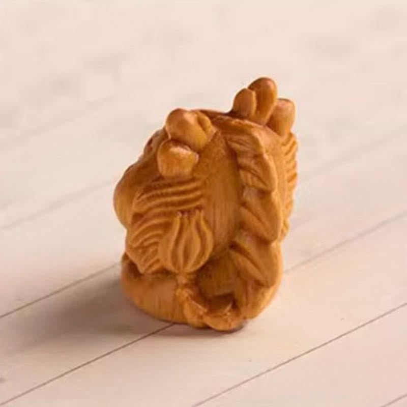 Buddha Stones Schlüsselanhänger aus rotem Sandelholz, Stern, Mond und Bodhi-Samen – Segenswunsch für das Jahr des Pferdes - image 26