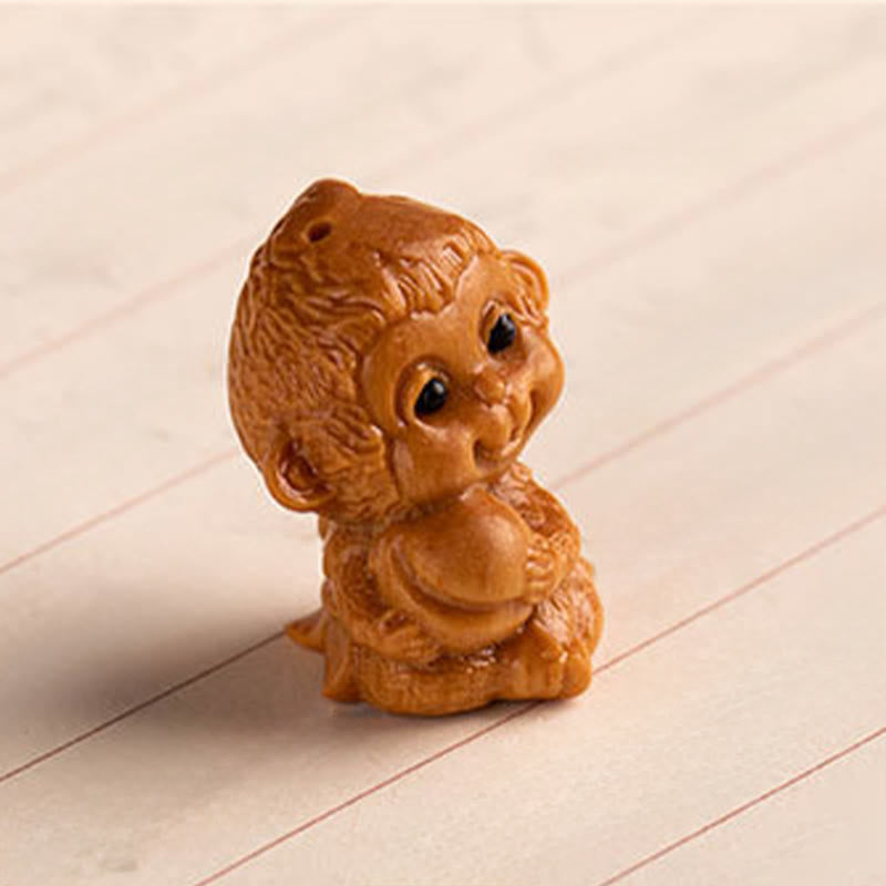 Buddha Stones Schlüsselanhänger aus rotem Sandelholz, Stern, Mond und Bodhi-Samen – Segenswunsch für das Jahr des Pferdes - image 36