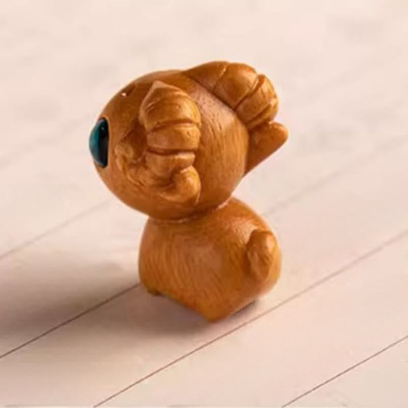 Buddha Stones Schlüsselanhänger aus rotem Sandelholz, Stern, Mond und Bodhi-Samen – Segenswunsch für das Jahr des Pferdes - image 34