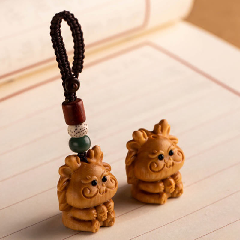 Buddha Stones Schlüsselanhänger aus rotem Sandelholz, Stern, Mond und Bodhi-Samen – Segenswunsch für das Jahr des Pferdes - image 48
