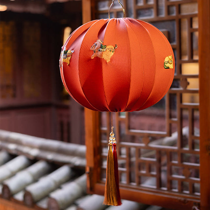 Buddha Stones Jahr des Pferdes Rote Schnur Fu-Zeichen Stickerei Stärke Hängende Dekoration - image 3