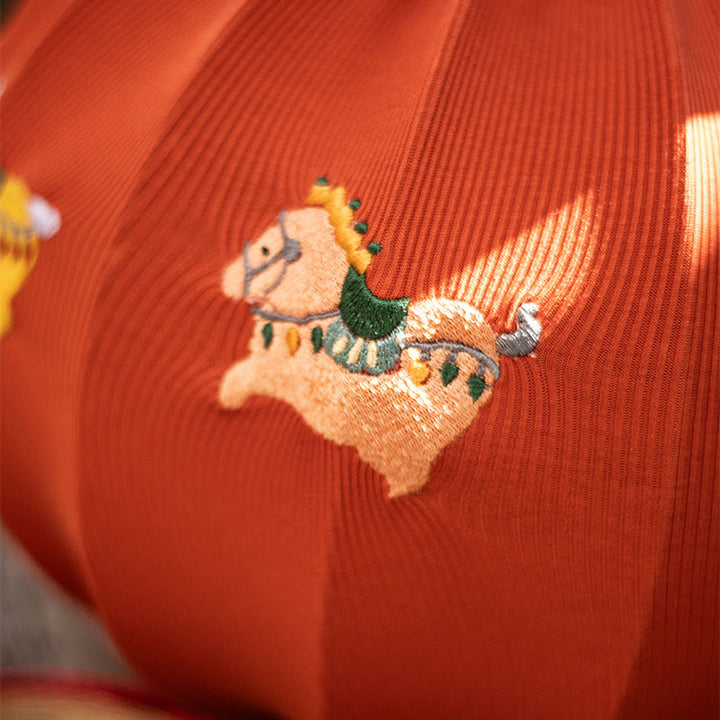 Buddha Stones Jahr des Pferdes Rote Schnur Fu-Zeichen Stickerei Stärke Hängende Dekoration - image 2