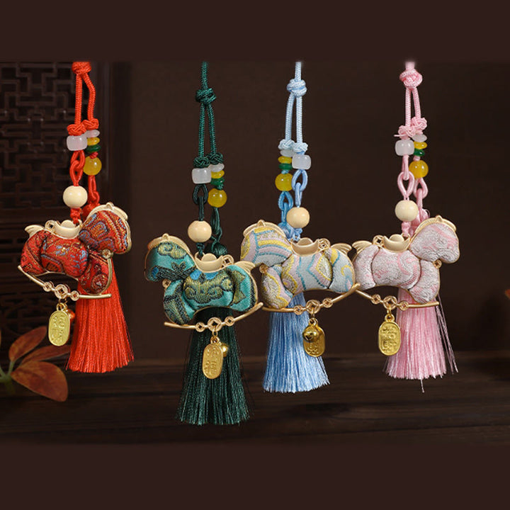 Buddha Stones Jahr des Pferdes, rote Schnur, Stickerei, Verbindungsstück, Hängedekoration - image 23