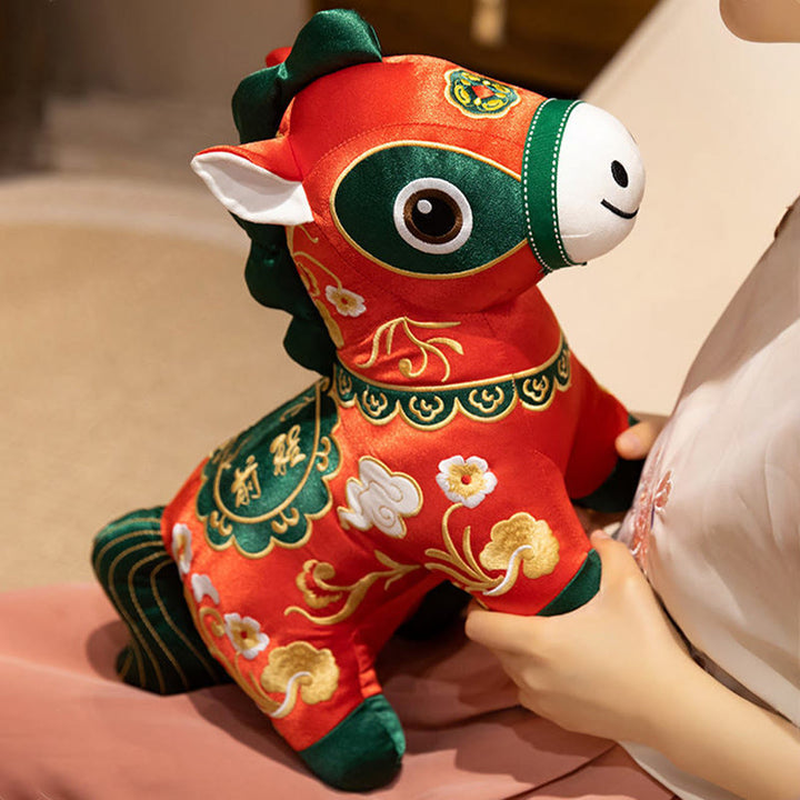 Buddha Stones Jahr des Pferdes Stickerei Freiheit Heimdekoration - image 3