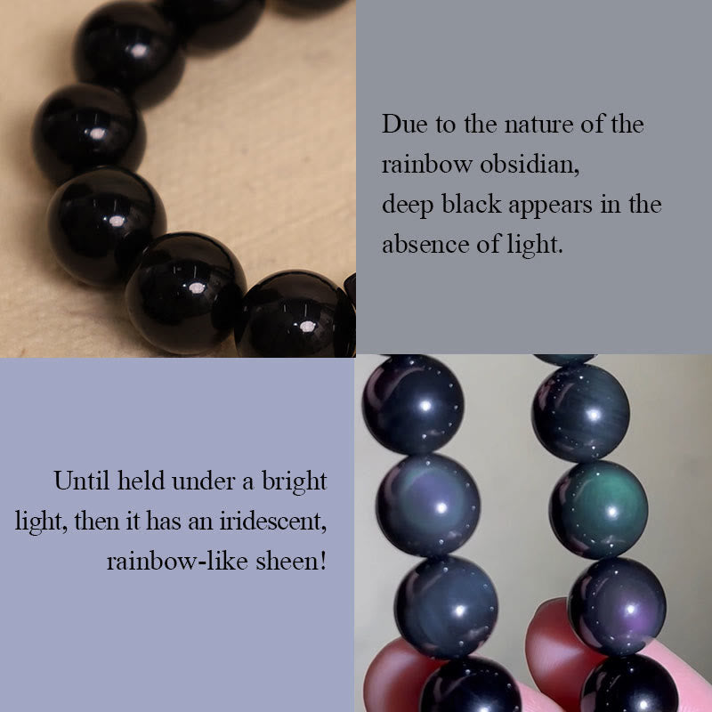 Buddha Stones Tigerauge-Obsidian, Silber- und Goldglanz-Obsidian, Regenbogen-Obsidian, Anhänger für Halskette - image 17