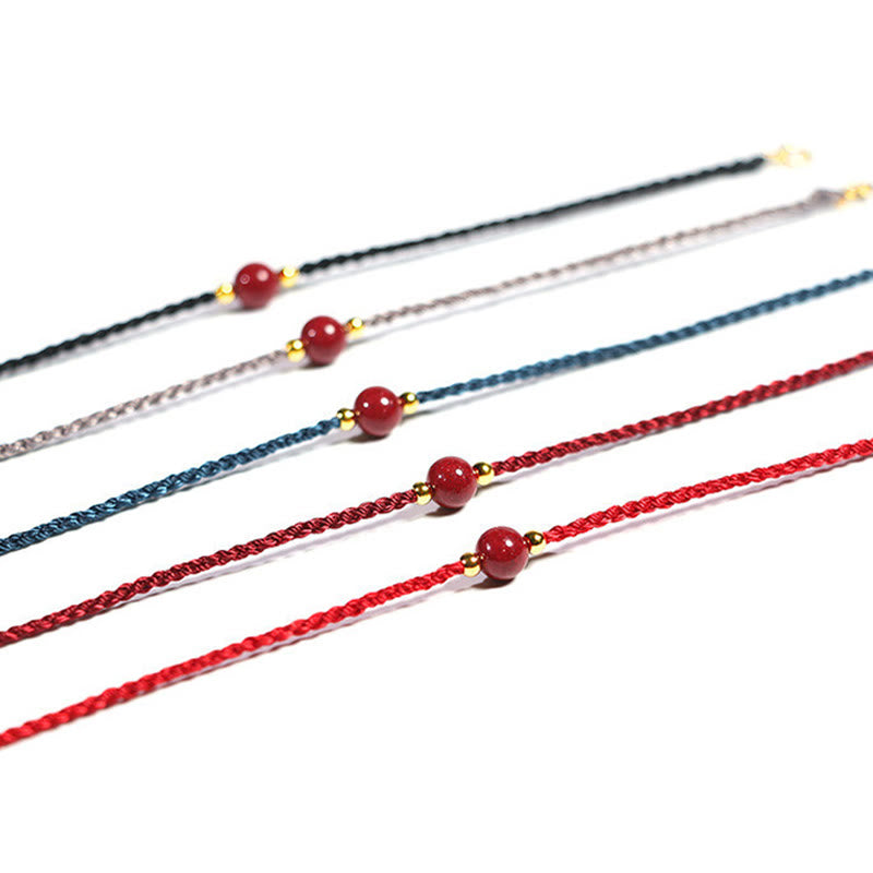 Buddha Stones Armband aus zinnoberrotem Garn – Segen gegen böse Geister - image 15