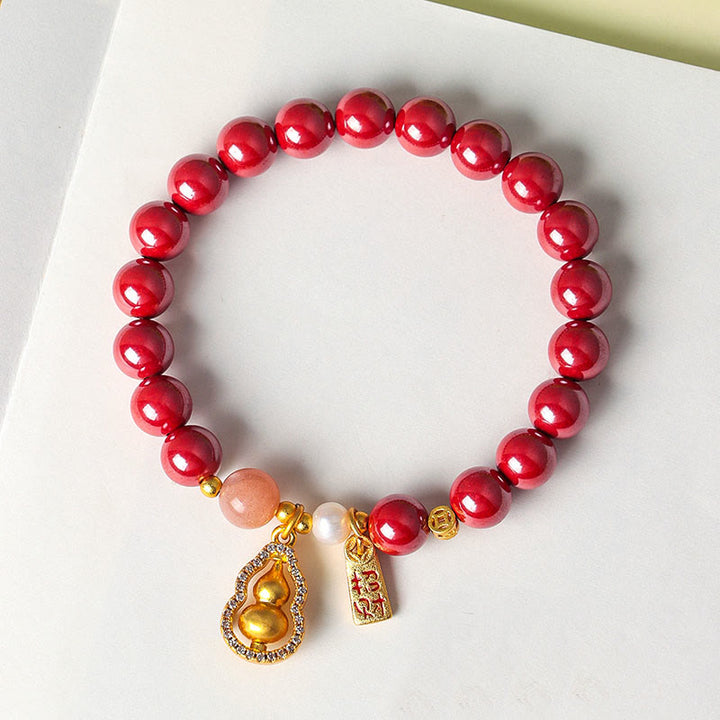 Buddha Stones Zinnober-Segnungsarmband zieht Glück an - image 9