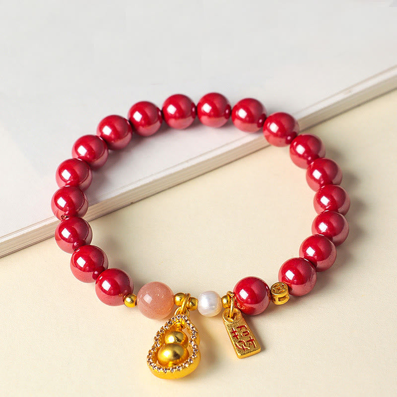 Buddha Stones Zinnober-Segnungsarmband zieht Glück an - image 8