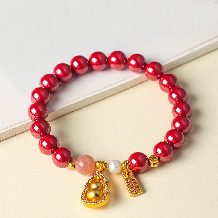Buddha Stones Zinnober-Segnungsarmband zieht Glück an - image 8