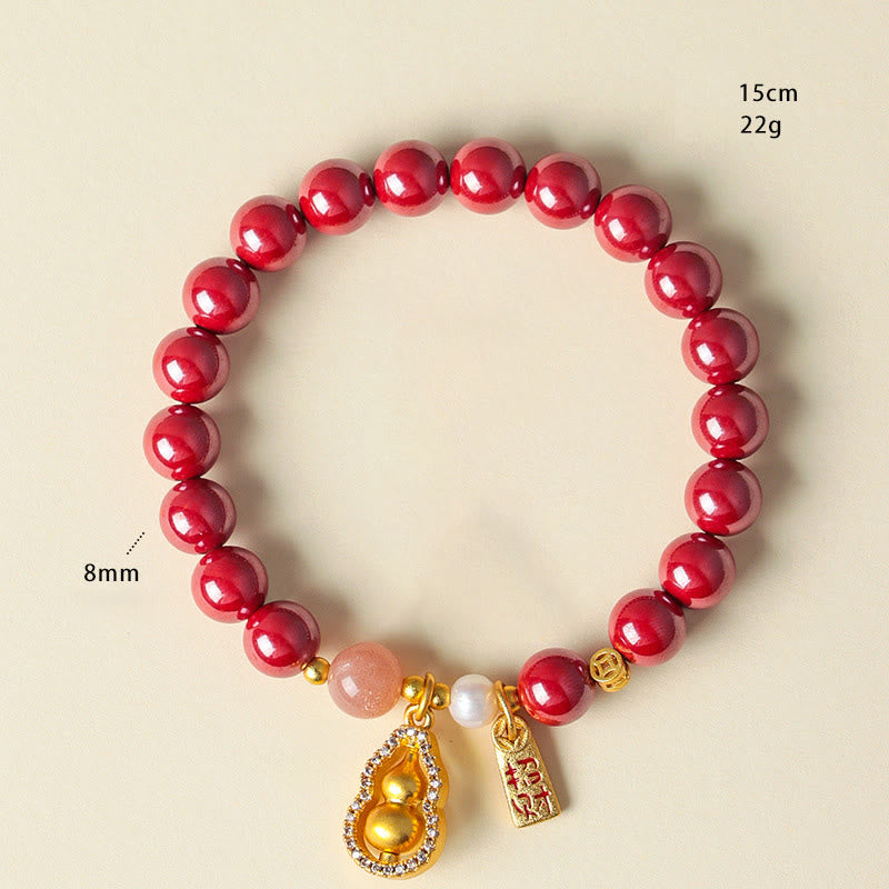 Buddha Stones Zinnober-Segnungsarmband zieht Glück an - image 7
