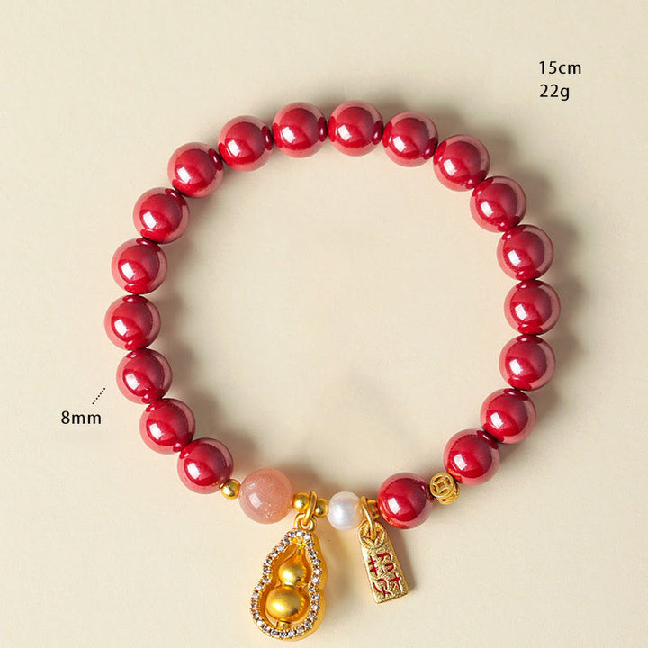 Buddha Stones Zinnober-Segnungsarmband zieht Glück an - image 7