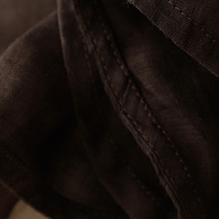 Buddha Stones Sommerlicher, schlichter Kimono für Damen mit langen Ärmeln, Schnürung und offener Vorderseite - image 17