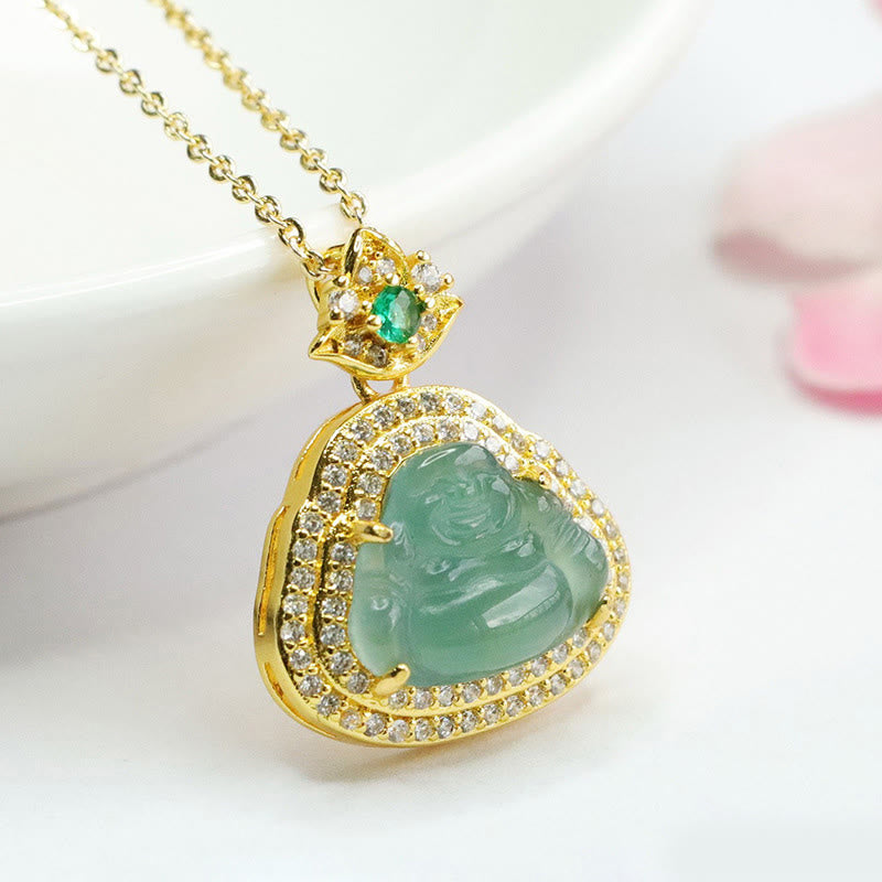 Buddha Stones Jade-Anhänger „Lachender Buddha“ – Symbol für Wohlstand und Glück - image 8