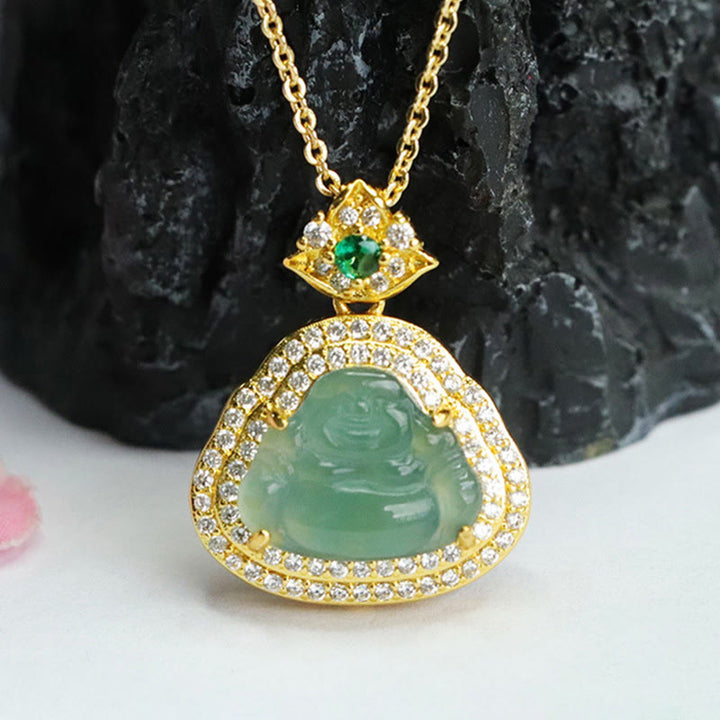 Buddha Stones Jade-Anhänger „Lachender Buddha“ – Symbol für Wohlstand und Glück - image 7