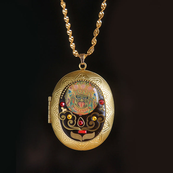 Buddha Stones Kupfer Kwan Yin Avalokitesvara Zakiram Reichtum Anhänger Halskette - Zakiram-Kette (Halskettenlänge: 60 cm) - image 28