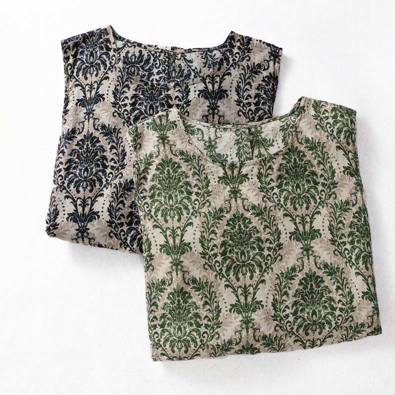 Buddha Stones Commute Sommerkleid mit schlichtem Design, Rundhalsausschnitt, ärmellos und mit Taschen - image 17