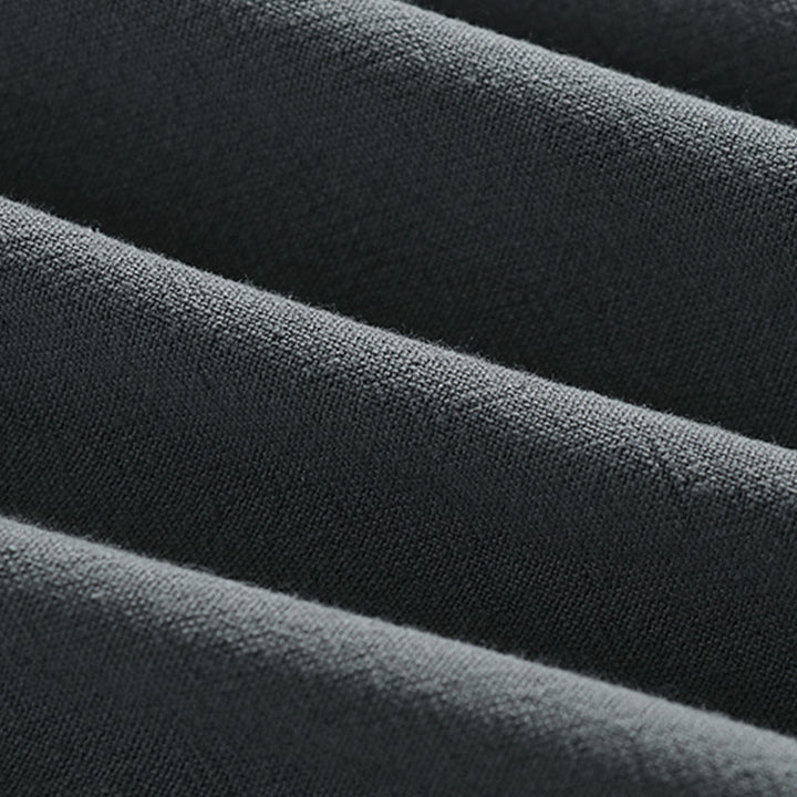 Buddha Stones Sommerliche Herrenhose aus Baumwoll-Leinen-Mischgewebe mit Kordelzug, elastischem Bund, Froschknopfverschluss und Knöchellänge, mit Taschen - image 9