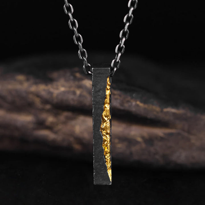 Buddha Stones Halskette mit Anhänger aus 999er Sterlingsilber und 999er Gold mit der Aufschrift „Om Mani Padme Hum“ (Weisheit). - image 7