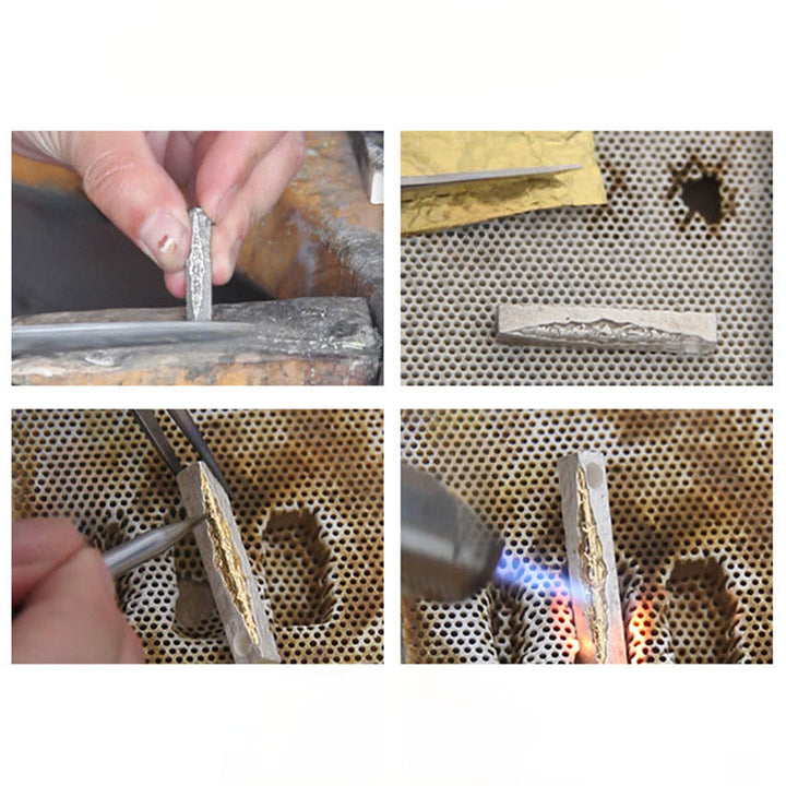 Buddha Stones Halskette mit Anhänger aus 999er Sterlingsilber und 999er Gold mit der Aufschrift „Om Mani Padme Hum“ (Weisheit). - image 14