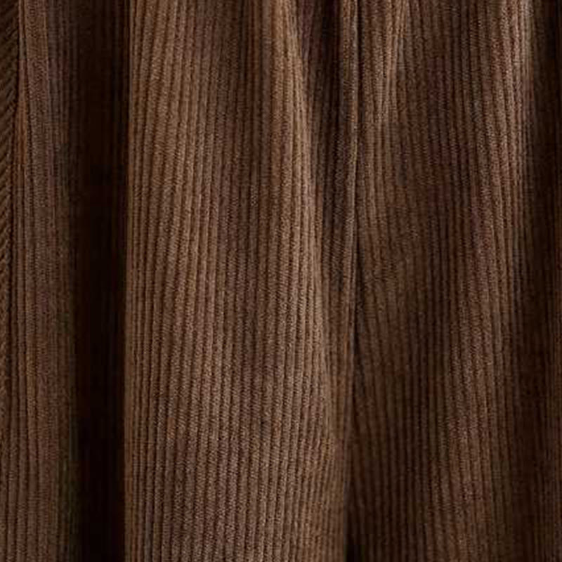 Buddha Stones Winter-Haremshose aus Cord mit Taschen, einfarbig, knöchellang, schlichtes Design - image 20