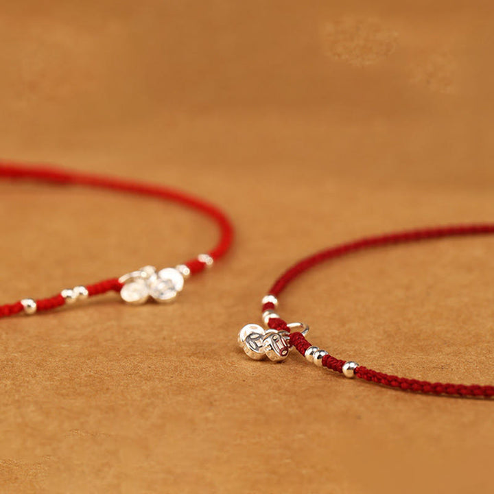 Buddha Stones Handgefertigtes Armband/Fußkettchen aus 925er Sterlingsilber mit Kupfermünzen-Design – Schutz und Stärke, ultradünn - image 13