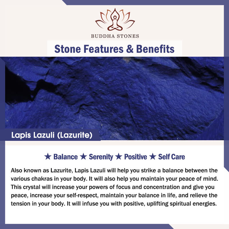 Buddha Stones, Lapislazuli, Picasso-Jaspis, Amazonit, Rhodonit, Apatit, Lotus-Gebetsperlen-Armband - image 5